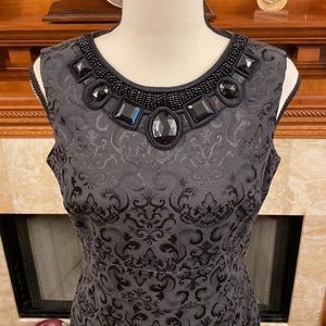 Black Paisley Cocktail Dress